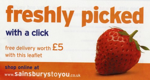 SA/BRA/5/5/3/6 - 'Freshly picked with a click' (Sainsbury's to You) leaflet