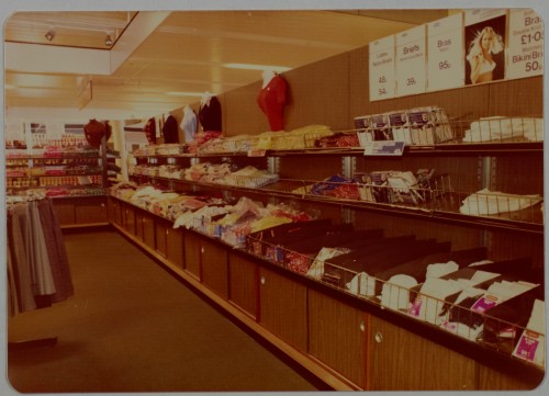 SA/BRA/7/C/4/3/422 - Image of Cambridge Coldhams Lane store interior: clothing department