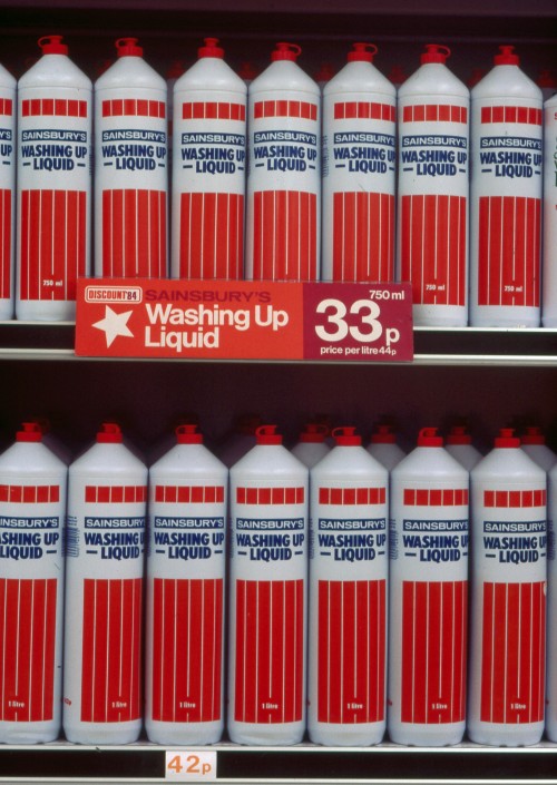 SA/BRA/7/C/6/117 - Image of Sainsbury's washing up liquid at Kingsmead Road, Canterbury branch