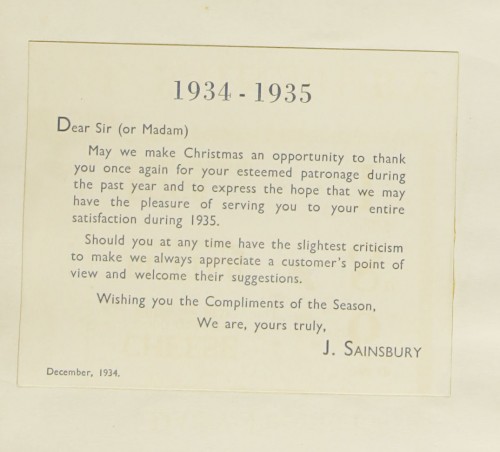 SA/MARK/ADV/1/1/1/1/1/9/180 - '1934-1935' 'Compliments of the Season' card, 1934