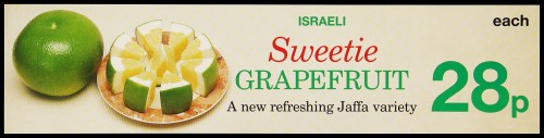 SA/MARK/ADV/2/1/16/121 - "Israeli: Sweetie Grapefruit" barker card (shelf edge label)