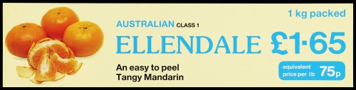SA/MARK/ADV/2/1/16/128 - "Australian Class I: Ellendale" barker card (shelf edge label)