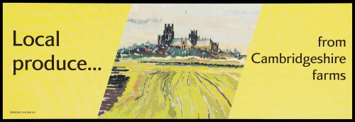 SA/MARK/ADV/2/1/16/203 - "Local produce&hellip; from Cambridgeshire farms" barker card (shelf edge label)