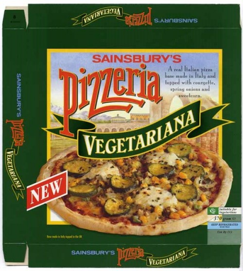 SA/PKC/PRO/1/10/2/2/30/1 - Sainsbury's Pizzeria Vegetariana packaging