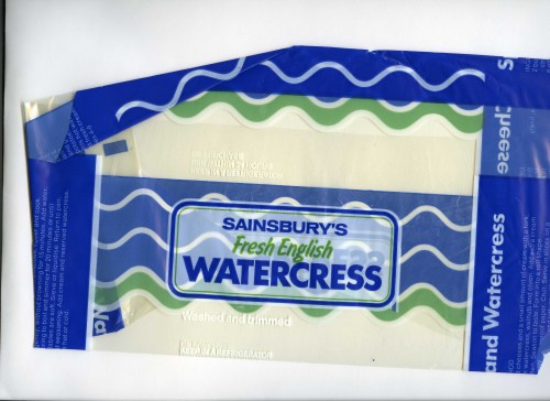 SA/PKC/PRO/1/17/2/8/1 - Sainsbury's Fresh English Watercress packet, 1980s-1990s