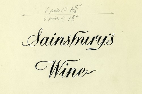 SA/PKC/PRO/1/18/1/24/1 - "Sainsbury's Wine" label design