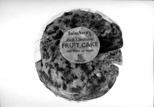 SA/PKC/PRO/1/3/4/1/1/2 - Photograph of Sainsbury's Rich Christmas Fruit Cake for Icing at Home