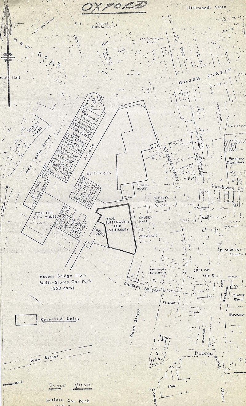 Westgate Shopping Centre Map Layout Map Of Oxford Branch And Surrounding Shops In The Westgate Centre |  Sa/Br/22/O/5/2/5 - Layout Map Of Oxford Branch And Surrounding Shops In The Westgate  Centre | Search | Catalogue | Sainsbury Archive