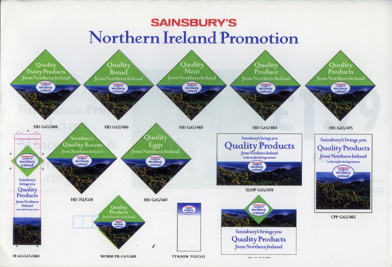 SA/BRA/3/1/6/6 - A Product of Northern Ireland (Quality Food from Northern Ireland) information pack