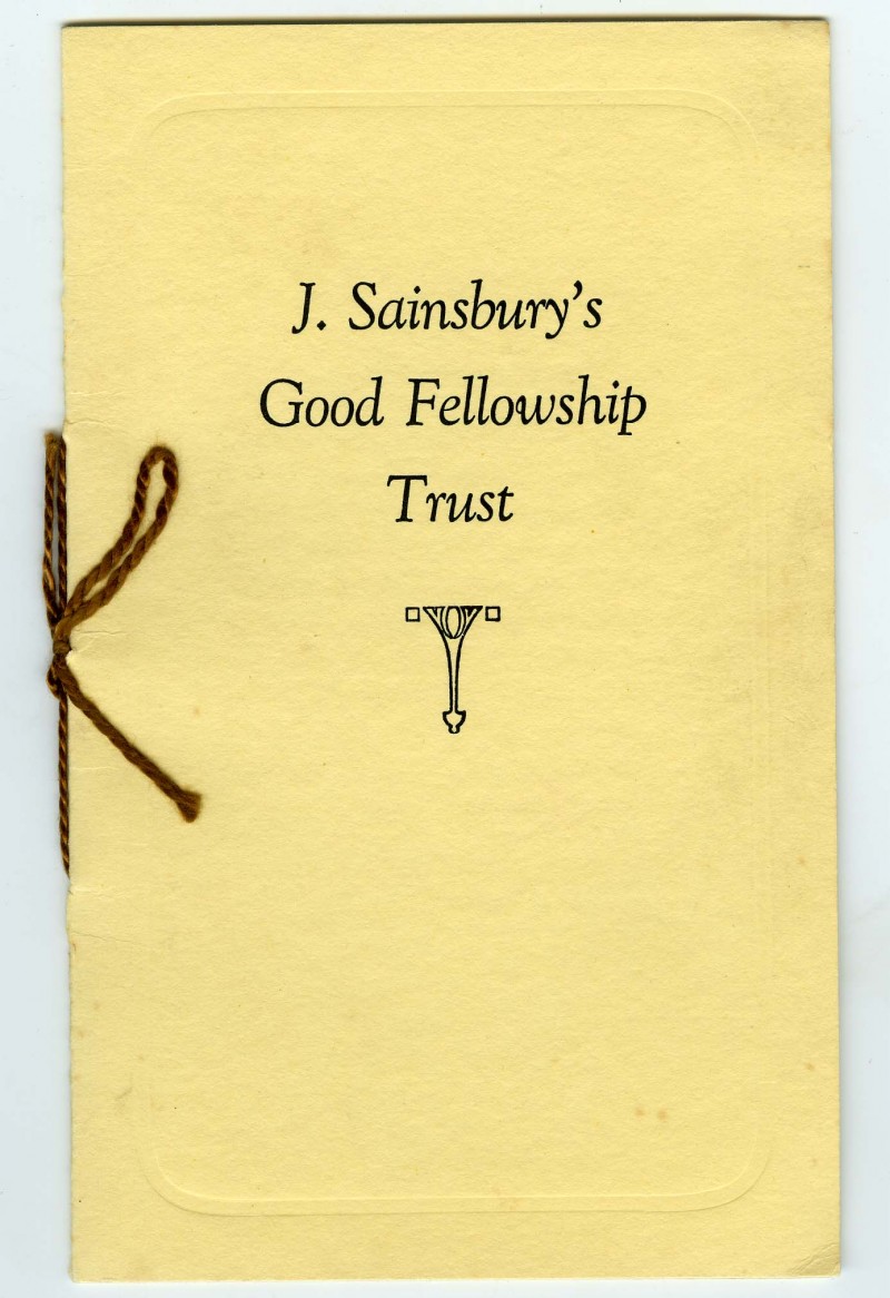 SA/EMP/11/4 - J. Sainsbury's Good Fellowship Trust booklet