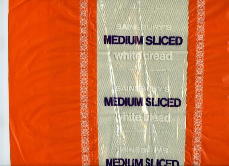 SA/PKC/PRO/1/1/2/1/1/15 - Sainsbury's Medium Sliced White bread packaging