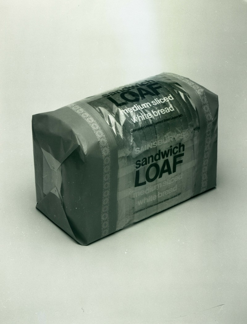 SA/PKC/PRO/1/1/3/1/1 - Photograph of Sainsbury's Sandwich Loaf (medium sliced white bread), 1970s