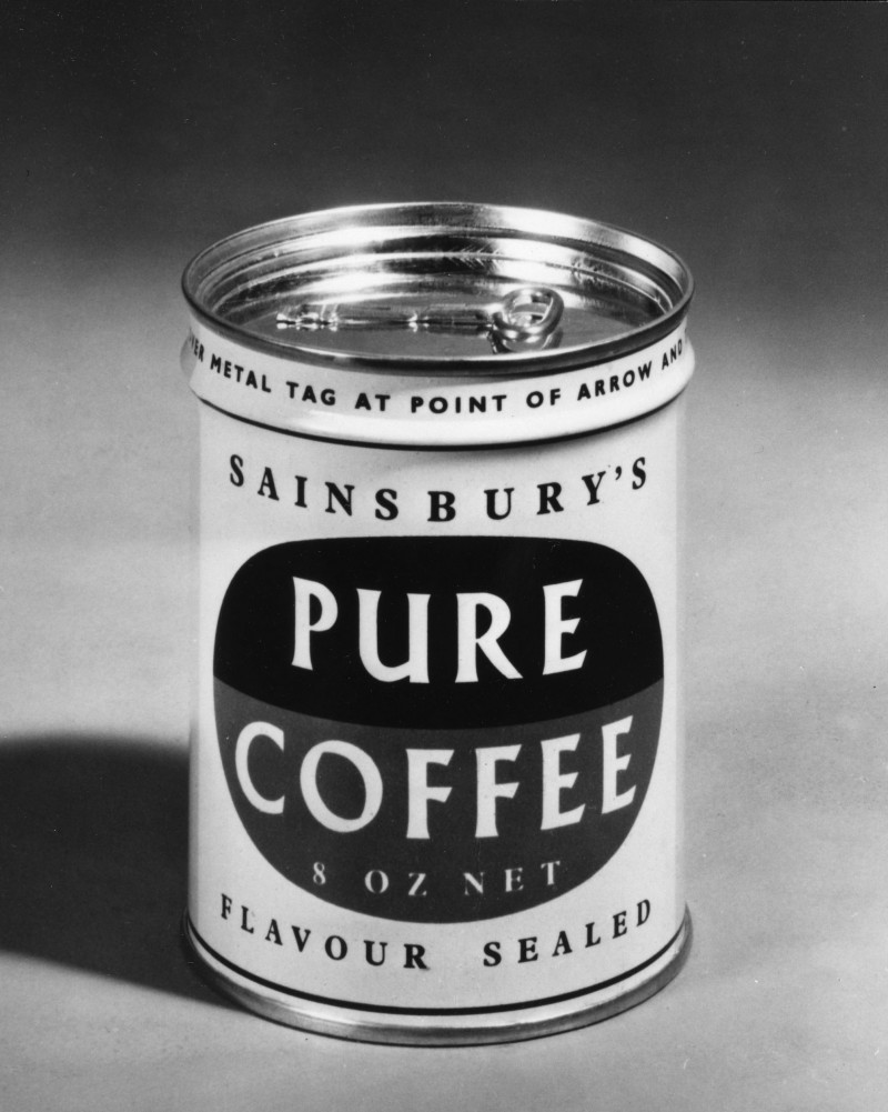 SA/PKC/PRO/1/11/4/a1/4 - Photograph of Sainsbury's Pure Coffee tin