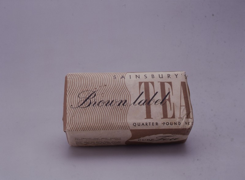 SA/PKC/PRO/1/11/4/a1/8 - Photograph of Sainsbury's Brown Label Tea, c.1940s-1950s