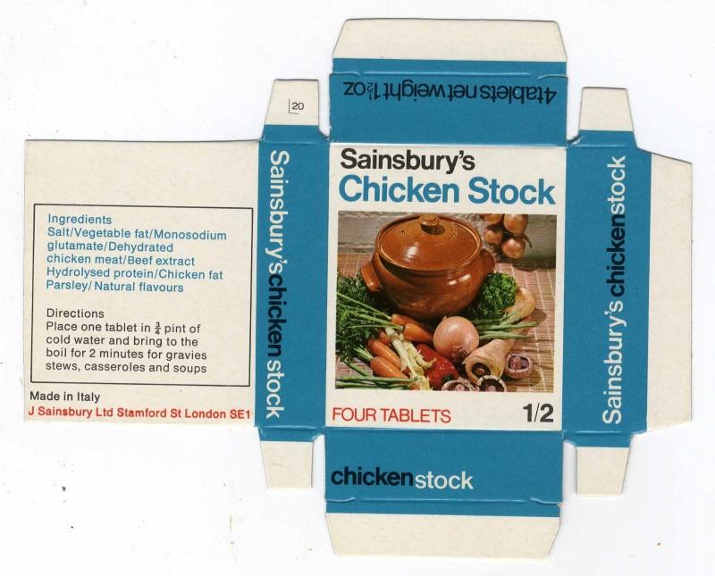 SA/PKC/PRO/1/14/2/2/43/2 - Sainsbury's Chicken Stock box c. 1960s
