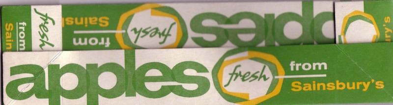 SA/PKC/PRO/1/17/2/15/1 - Apples fresh from Sainsbury's packet, c. 1965