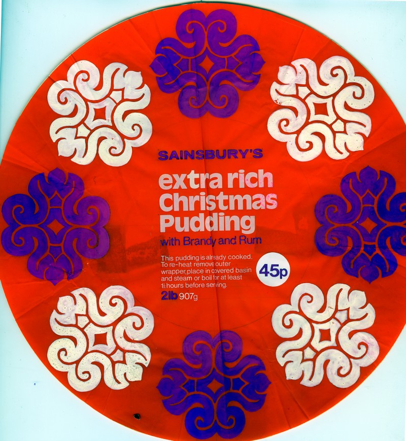 SA/PKC/PRO/1/3/1/109/1 - Sainsbury's Extra Rich Christmas Pudding with Brandy and Rum packaging mockup