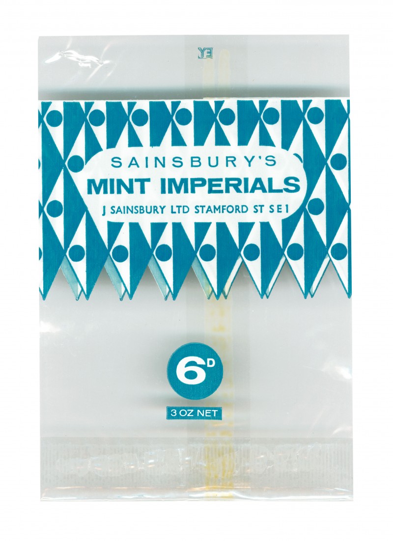 SA/PKC/PRO/1/4/2/2/3/2/1 - Sainsbury's Mint Imperials packet, 1963
