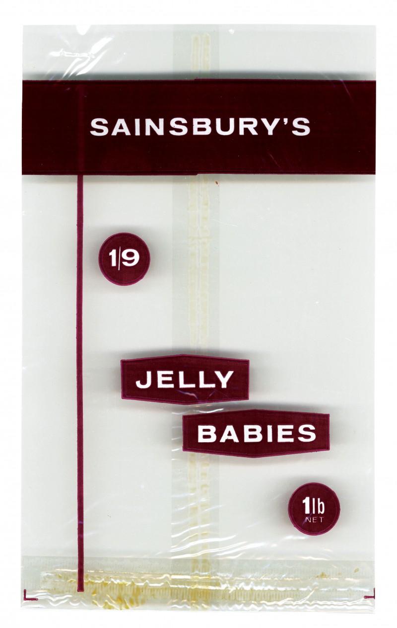 SA/PKC/PRO/1/4/2/2/5/17/1 - Sainsbury's Jelly Babies packet, c. 1967