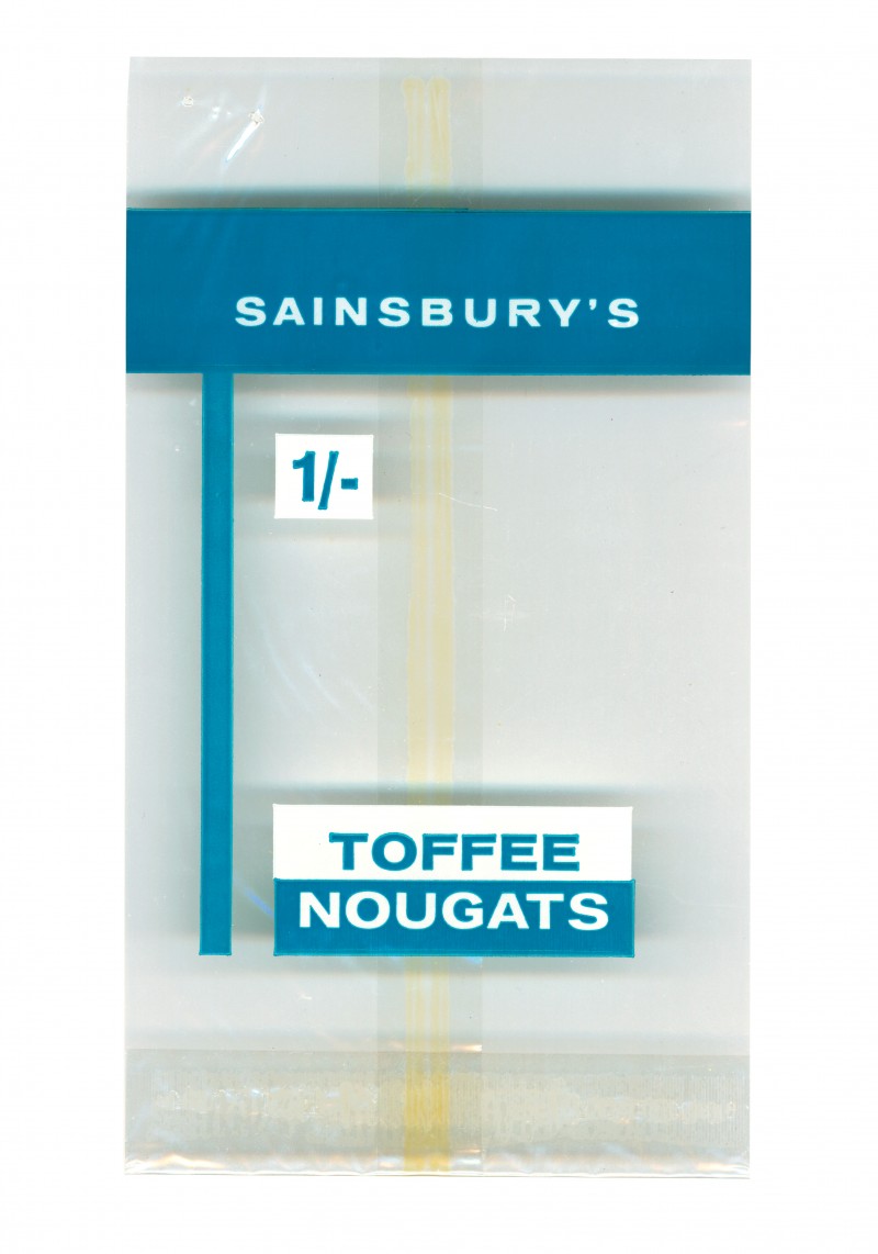 SA/PKC/PRO/1/4/2/2/5/23/1 - Sainsbury's Toffee Nougats packet, 1960s
