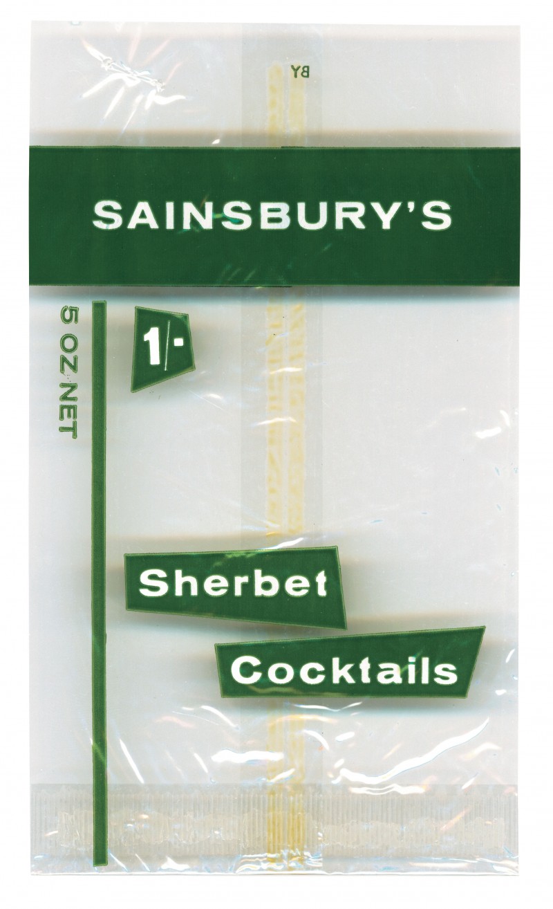 SA/PKC/PRO/1/4/2/2/5/29/1 - Sainsbury's Sherbet Cocktails packet, 1960s