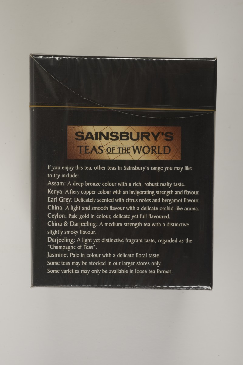 Sainsbury's Teas of the World Lapsang Souchong 50 Tea Bags box SA/PKC